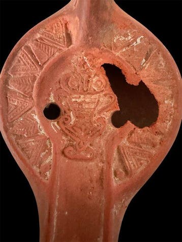 Oud-Romeins, Keizerrijk Aardewerk Lantern - 12 cm