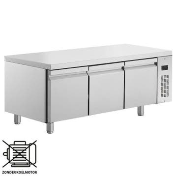 Koelwerkbank | 245L | 3 Deuren (1/1 GN) | 0°C/+10°C  | Voor, Verzenden, Nieuw in verpakking