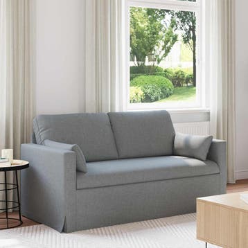 vidaXL bank / zetel Lichtgrijs 158 x 78 x 80 cm Stof, Verzenden