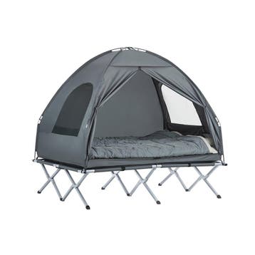 2dekans | SoBuy 4-In-1 Tent - Grijs - 2 Persoons -, Ophalen of Verzenden