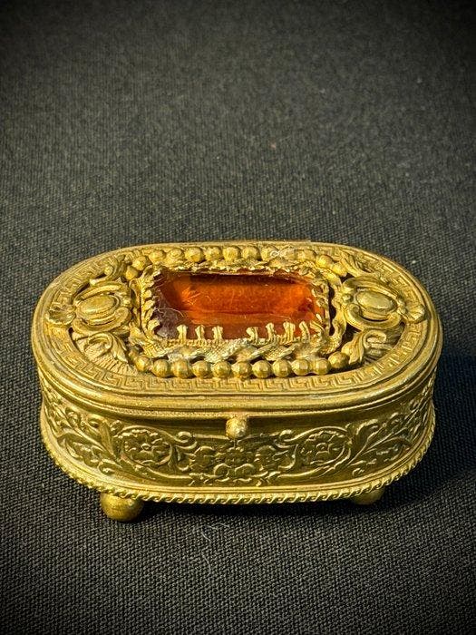 Cercueil - Tôle de bronze (roulée à la main – doré au feu), Antiek en Kunst, Antiek | Overige Antiek