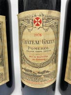 1978 Château Gazin - Pomerol - 3 Fles (0,75 liter), Verzamelen, Wijnen, Nieuw