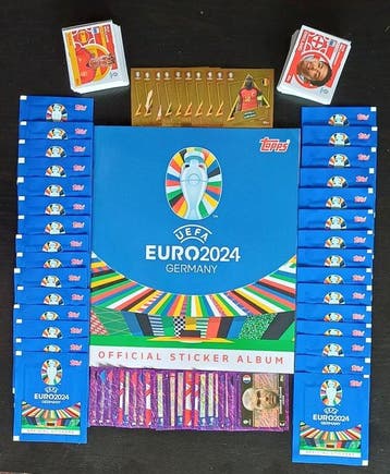 Topps Euro 2024 - Empty Album + 24 Purple Parallels + 10 SP