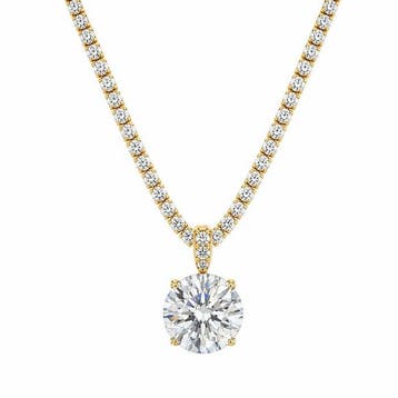 Collier - 14 carats Or jaune - 23.08ct. tw. Diamant (Cultivé, Bijoux, Sacs & Beauté, Colliers