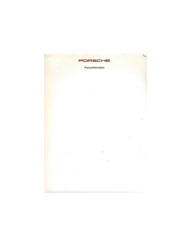 1994 PORSCHE 911 GT2 RENNSPORT SUPERCUP PERSMAP DUITS, Livres, Autos | Brochures & Magazines