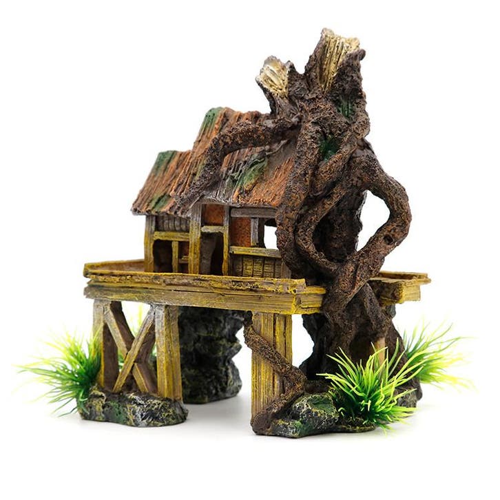 Ruïne op palen 18cm / Aquariumdecoratie As-156 (Hardscaping, Animaux & Accessoires, Poissons | Aquariums & Accessoires, Envoi