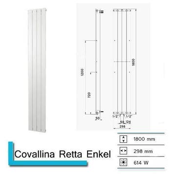 Designradiator Plieger Cavallino Retto Enkel 614 Watt, Ophalen of Verzenden, Overige typen