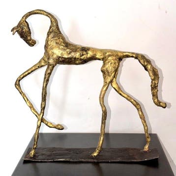 Abdoulaye Derme - sculptuur, Cheval “Élégance en