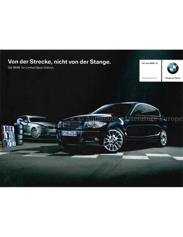 2007 BMW 1 SERIE LIMITED SPORT EDITION BROCHURE DUITS, Nieuw
