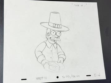 Gracie Films - Originele animatietekening van Ned Flanders,, Cd's en Dvd's, Nieuw in verpakking