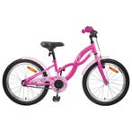 vidaXL Kinderfiets 18 Inch voor 5-7 jaar oud Donkerroze, Verzenden
