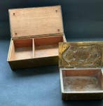 Cercueil (2) - Cuivre, Bois - Deux petites boîtes en cuivre