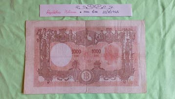 Italië. - 1000 Lire - 22/07/1946 - Grande M - Gigante BI