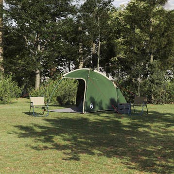 vidaXL Huisje Tent 2-persoons Groen taft, Verzenden, Nieuw