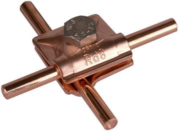 Dehn MV Klem Cu Voor Rd 8mm Met Zeskantbout - 390057, Verzenden, Nieuw