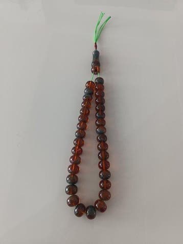 Chapelet - Ambre - 1970-1980 - Chapelet de perles de prière