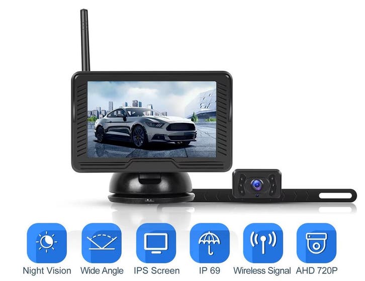 Draadloze achteruitrijcamera set 4.3inch, Autos : Divers, Accessoires de voiture, Envoi