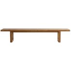 Bazar Bizar Bank Met Blokpoot - Naturel - 220 - Bankjes -, Verzenden, Nieuw, Minder dan 150 cm, 150 cm of meer