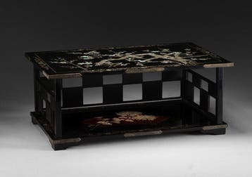 Schrijftafel  (bundai) - Gelakt hout, parelmoer (raden) -