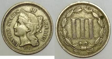 Etats-unis Vereinigte Staaten Km 95 3 Cents 1868 Coronet..., Verzenden