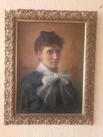 Alessandro Pigna (1862-1919) - Ritratto di donna
