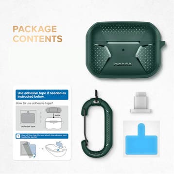 Shockproof Hoesje voor AirPods Pro met Karabijnhaak - AirPod, Verzenden, Nieuw