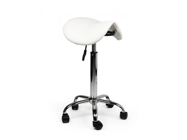 Zadelkruk Wit - Hoge uitvoering, Maison & Meubles, Tabourets