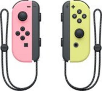 Originele Nintendo Switch Joy Con Pastel Roze/Geel Set in..., Ophalen of Verzenden, Zo goed als nieuw