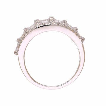 Ring - 18 karaat Witgoud - 1.19ct. tw. Diamant (Natuurlijk)