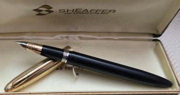 Sheaffer - Pedique de fuente Sheaffer PFM V con tapa de oro, Verzamelen, Nieuw
