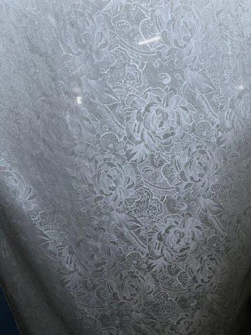 Elegant bloemig weefsel in een zijde-katoenmengsel - Textiel