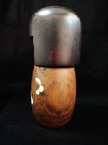 Beeld, Vintage Japanese Creative Kokeshi Doll - 19 cm - Hout