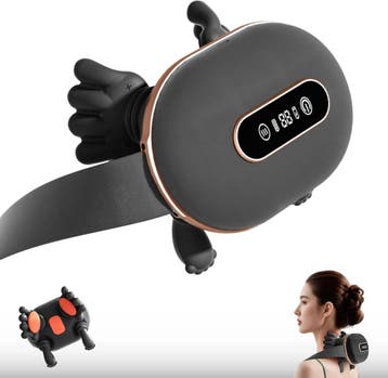 4D Nekmassager met warmte - Retour deal - 40% korting!, Verzenden, Zo goed als nieuw, Overige typen