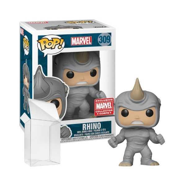 Funko Pop!  Rhino #309 Marvel Collectors Corp, Collections, Jouets miniatures, Envoi