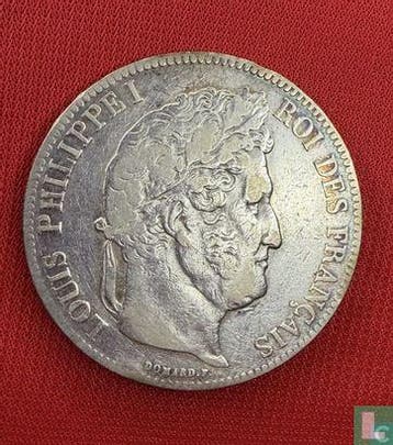 Frankrijk 5 francs 1839 (B), Verzenden, Losse munt