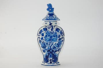 De Porceleyne Fles, Delft - H. 32cm - Vaas - Aardewerk -