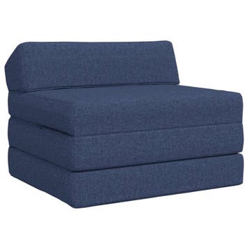 vidaXL Vouwbare Sofa Bed Blauw 200 x 70 x 10 cm Stof, Verzenden