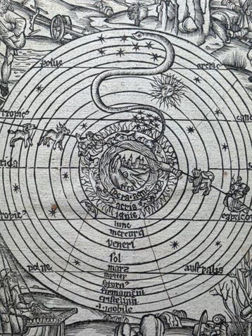 WORLD - Kaart van de wereld; Johannes Grüninger Strasburg, Nieuw