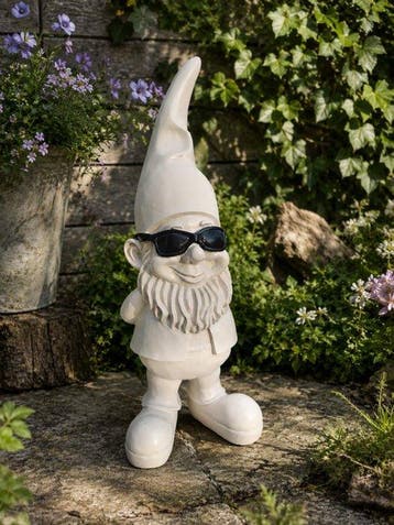 Beeld, funny gnome with sunglasses - 41 cm - polyresin