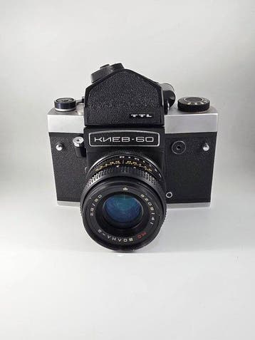 Kiev -60 TTL + MC Volna-3 2,8/80mm + Custodia Originale |, Nieuw