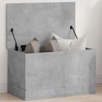 vidaXL Opbergbox 60x35x35 cm bewerkt hout betongrijs, Verzenden