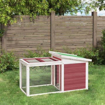 vidaXL Konijnenhok 100,5x54x55 cm massief grenenhout, Verzenden