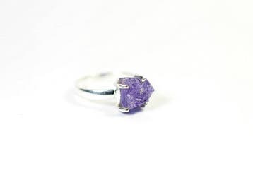 Tanzaniet Ring / rauw / nieuw- 3.95 g - (1)