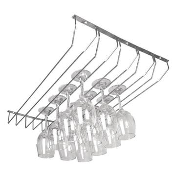 Glazenrek verchroomd | Met 5 sleuven |  610x435x65(h)mm, Verzenden, Nieuw in verpakking