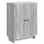 vidaXL Dressoir Grijs sonoma 66 x 34,5 x 90 cm Bewerkt hout, Verzenden, Nieuw