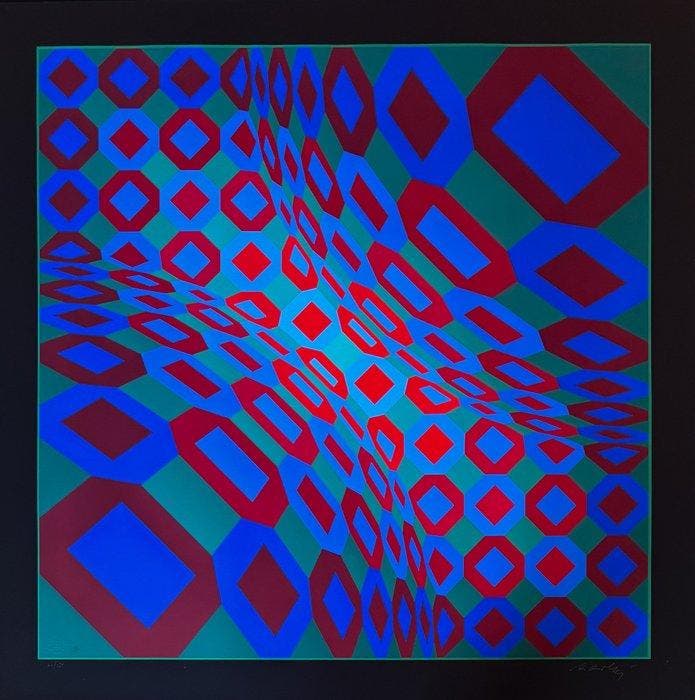 Victor Vasarely (1906-1997) - Optical Composition, Antiek en Kunst, Antiek | Overige Antiek