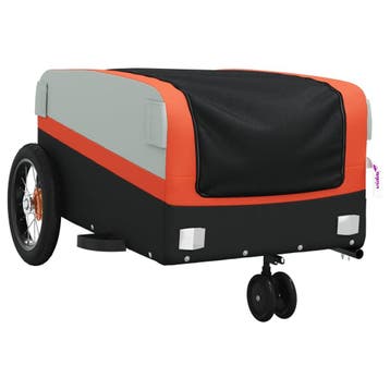 vidaXL Fietskar met wiel met opslag Oranje S Oxford, Verzenden