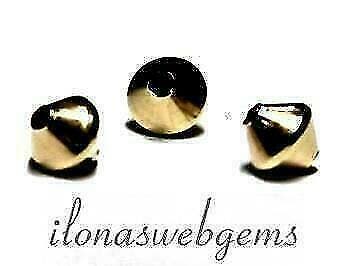 Gold filled bicone kralen ca. 3mm, Hobby & Loisirs créatifs, Fabrication de Perles & Bijoux, Verzenden, Kraal
