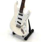 Miniatuur Fender Stratocaster gitaar met gratis standaard, Verzenden, Beeldje, Replica of Model