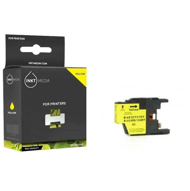 Brother LC-1220YE inktcartridge geel (inktmedia huismerk), Computers en Software, Printers, Verzenden